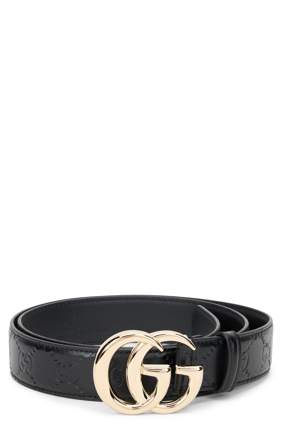 Belt With Logo Buckle, Black Calfskin Black/black