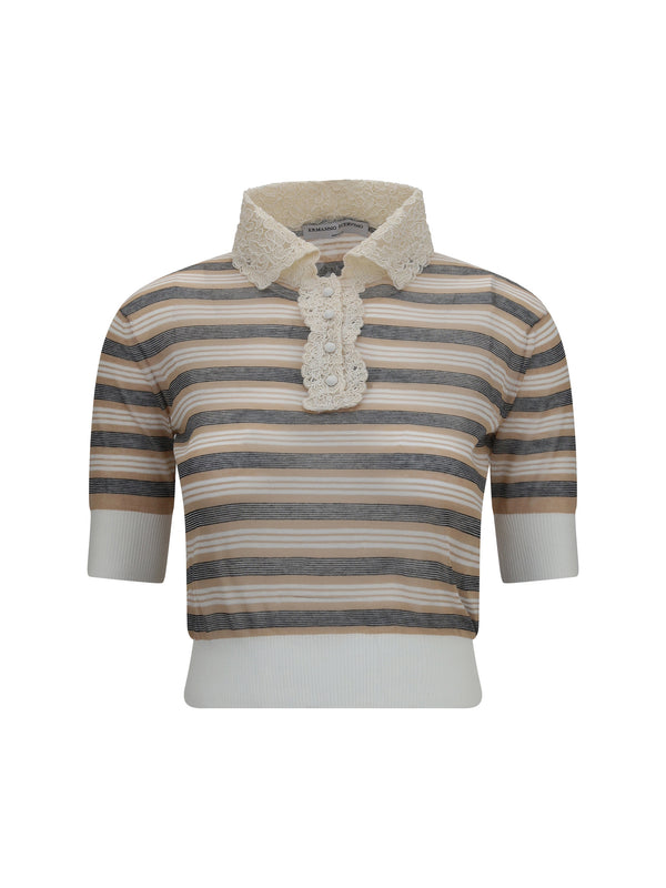 Ermanno Scervino 100% Cotton sweater in multicolor