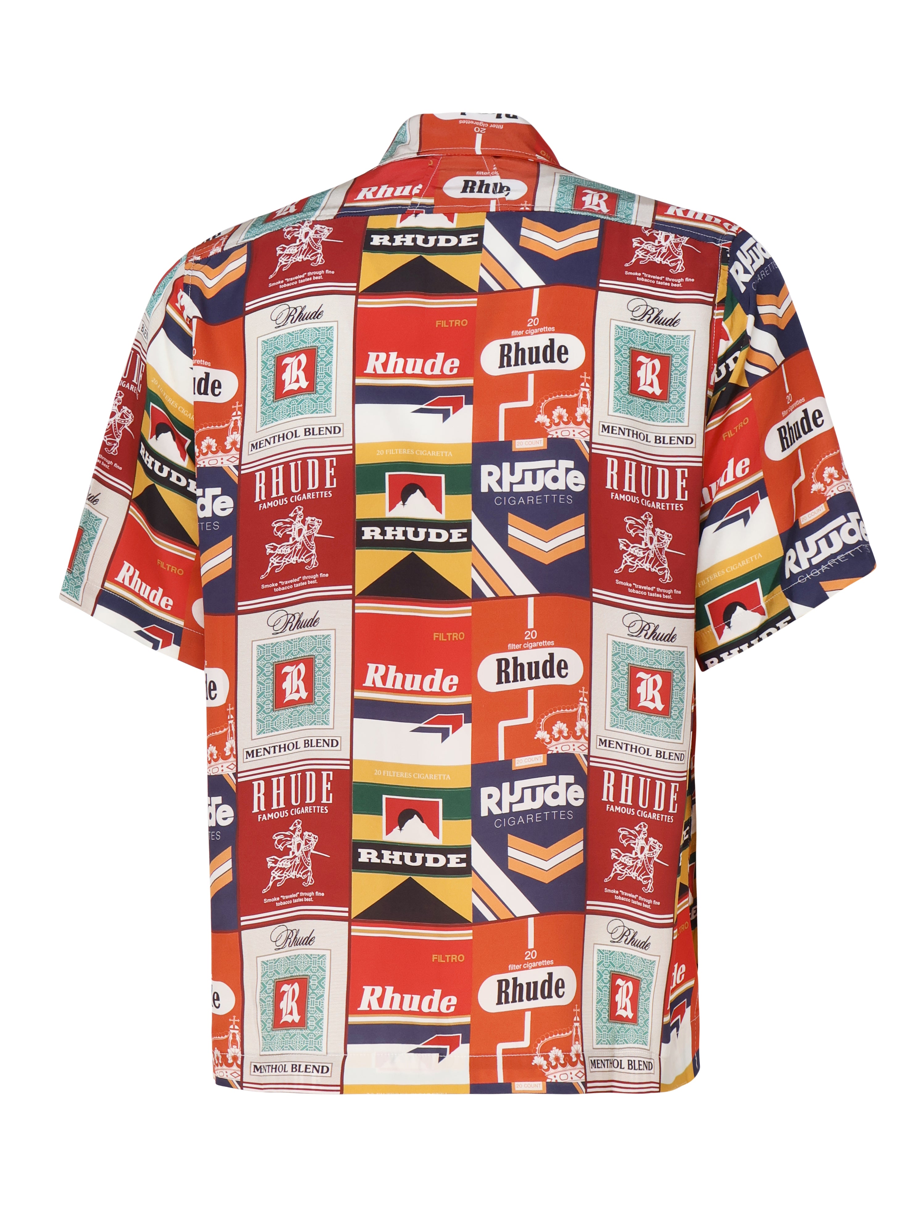 Rhude Shirts Multired Silk