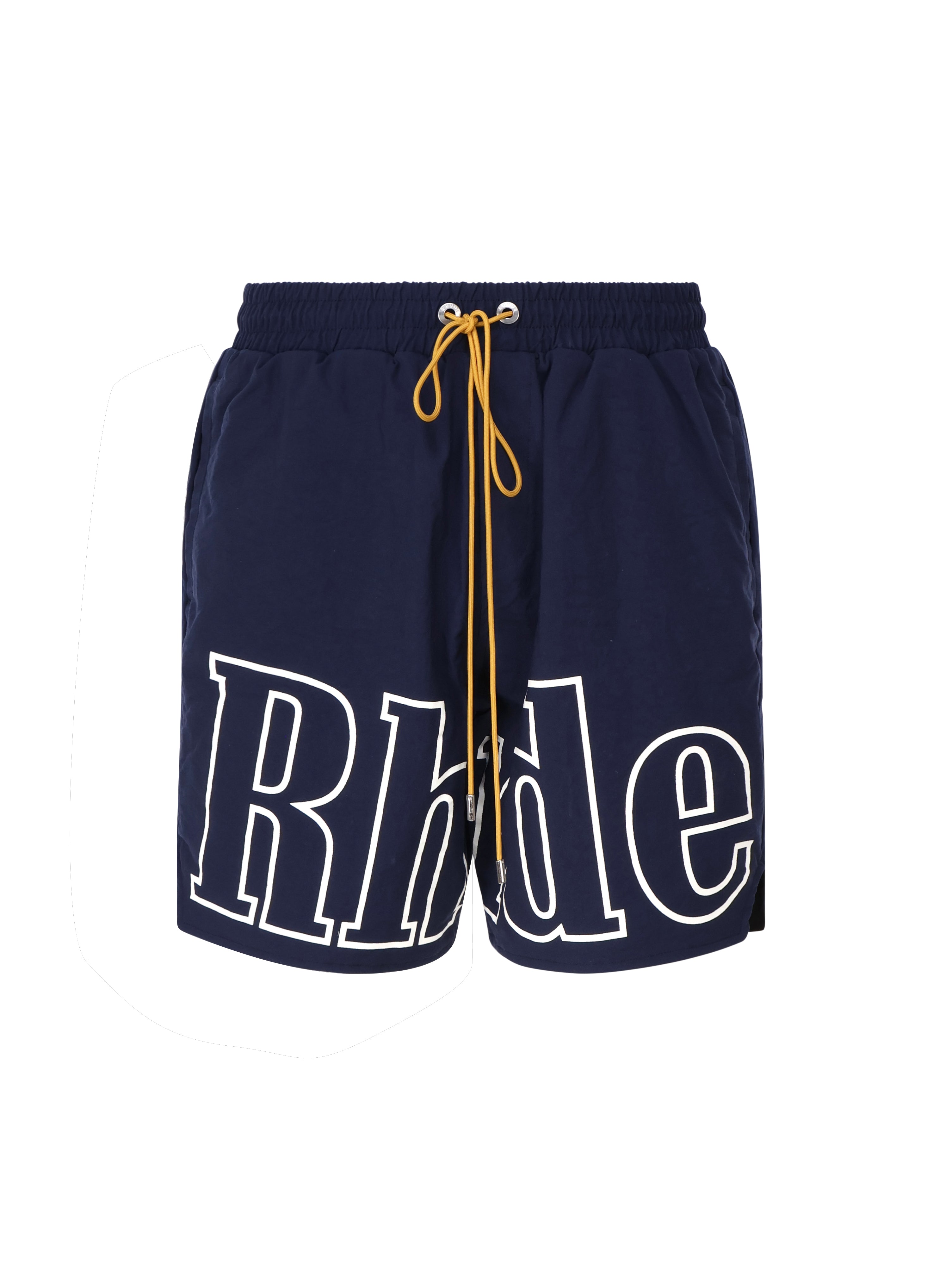 Rhude Shorts Blue Nylon
