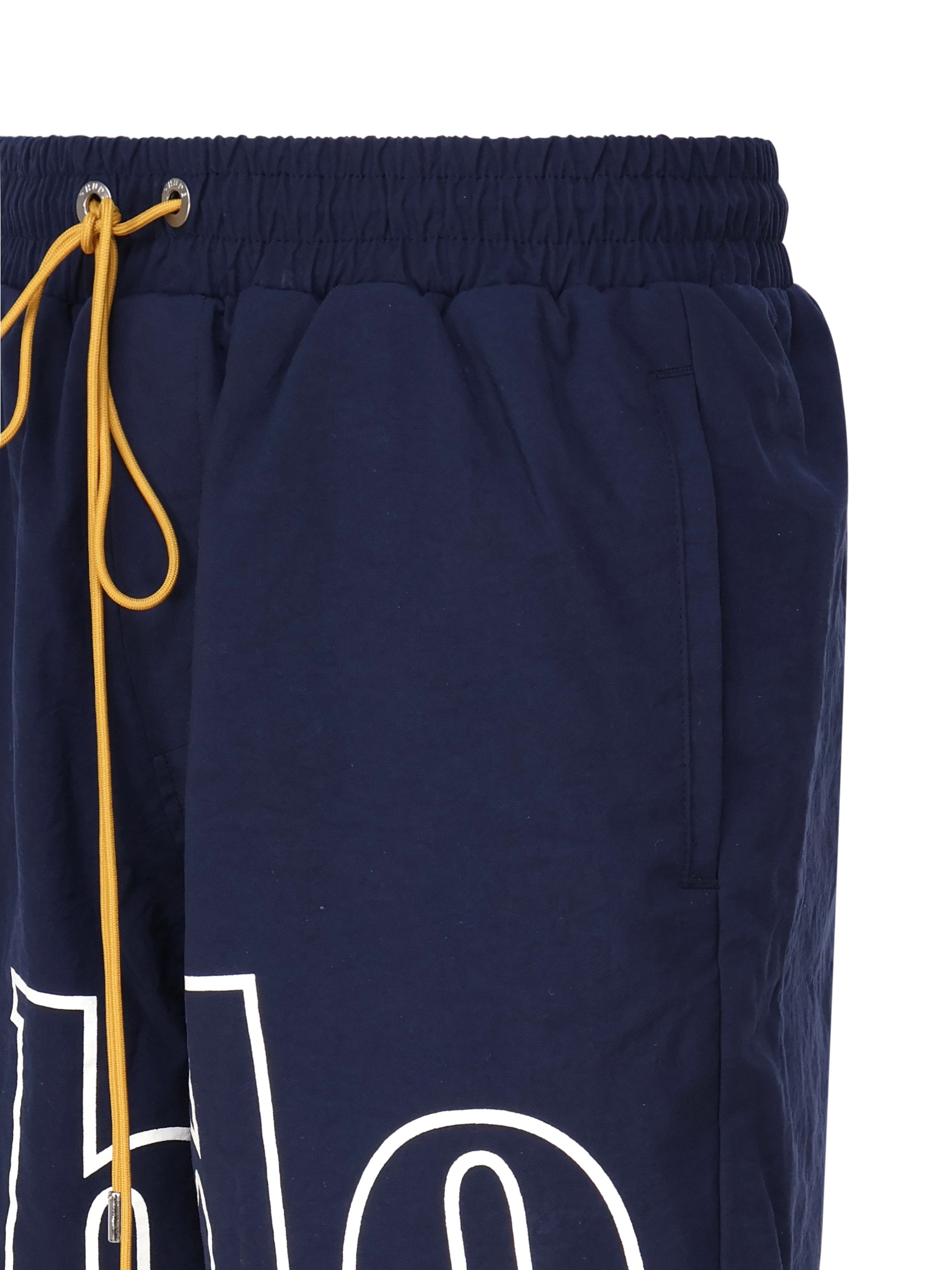 Rhude Shorts Blue Nylon