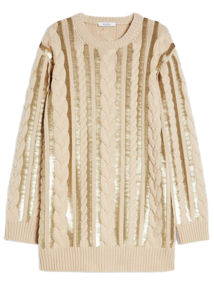 Mambo White Wool Cashmere Dress