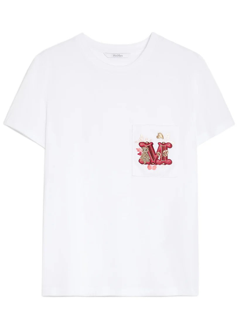 Nunzio White Cotton Tshirt