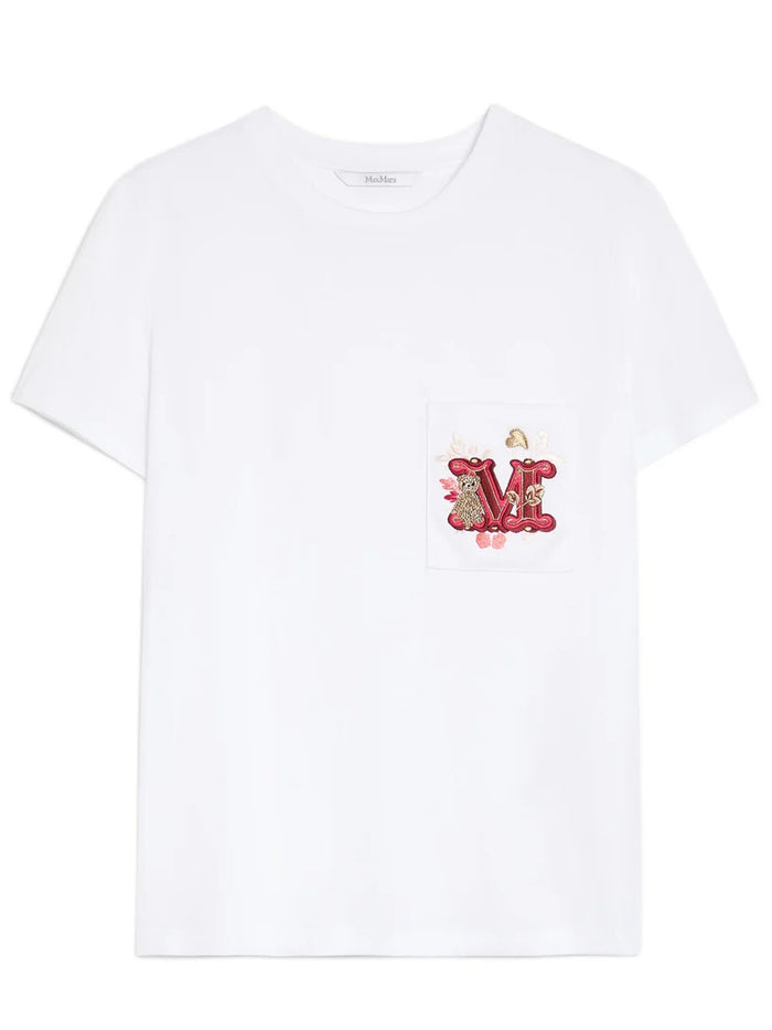 Nunzio White Cotton Tshirt