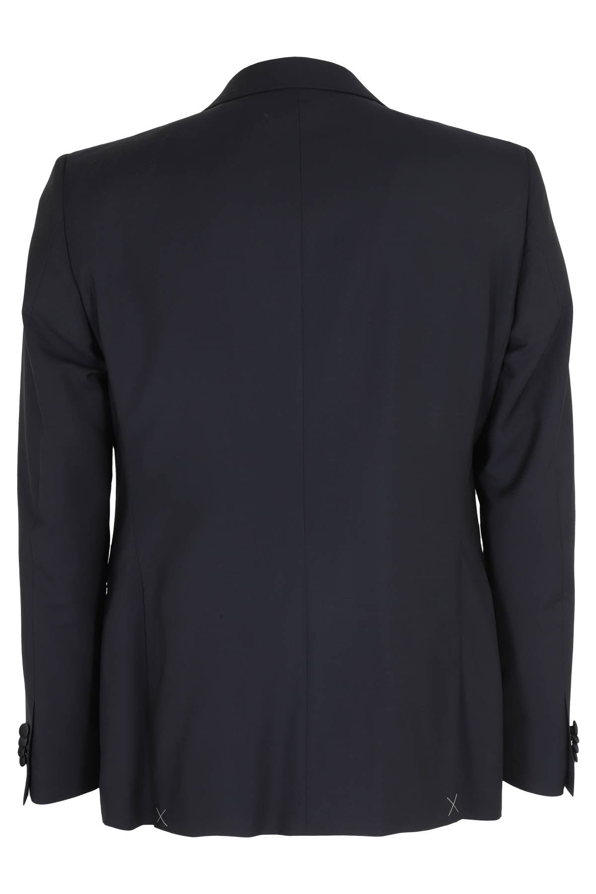 Abito Con Gilet Blue Wool |