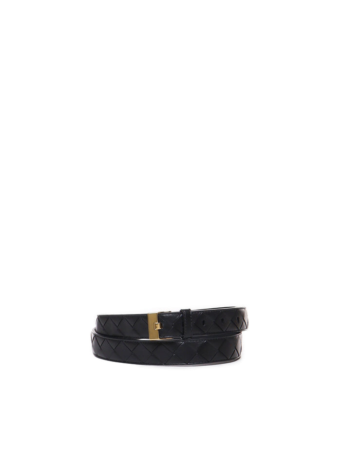 Bottega Veneta Belts Black M Brass Lamb Skin