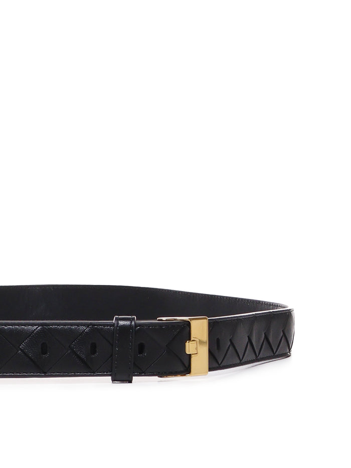 Bottega Veneta Belts Black M Brass Lamb Skin