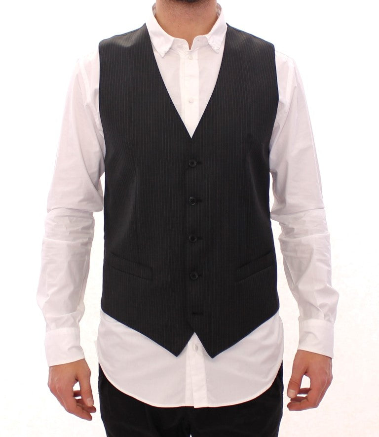 Dolce & Gabbana 100% Wool; Lining: 100% Rayon vest in gray