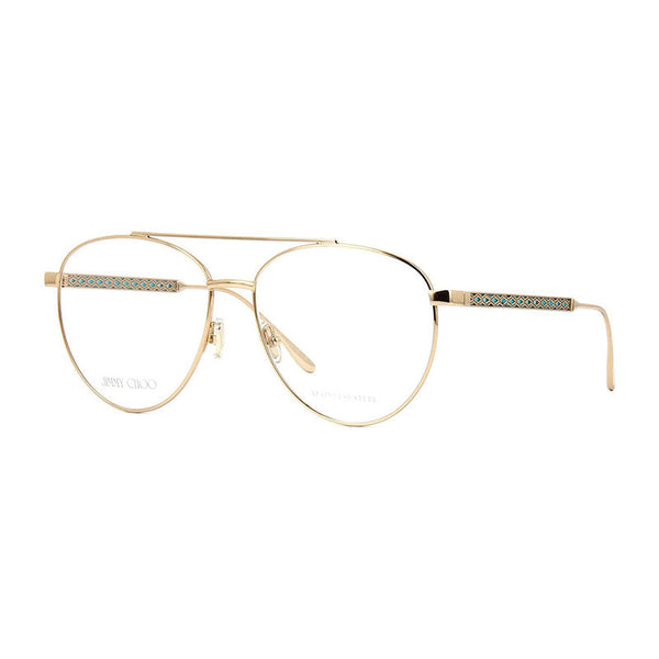, Frame And Lens Gold Green Eyeglasses