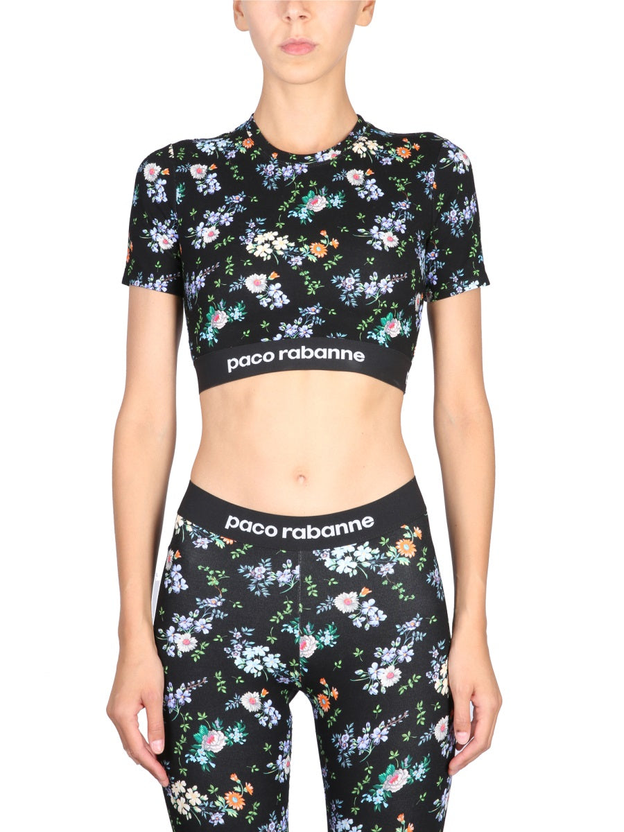 Cropped Top Multicolour Viscose Tops