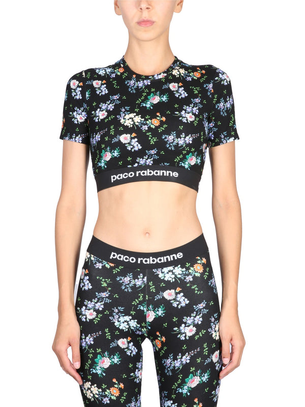 Cropped Top Multicolour Viscose Tops