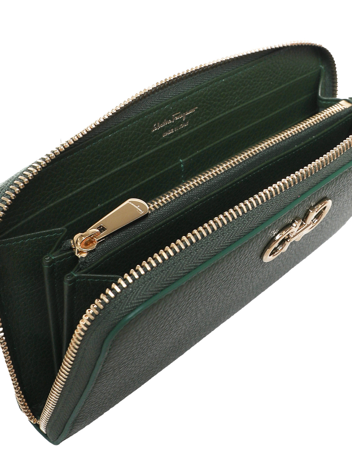 Ferragamo Wallets Green Calf