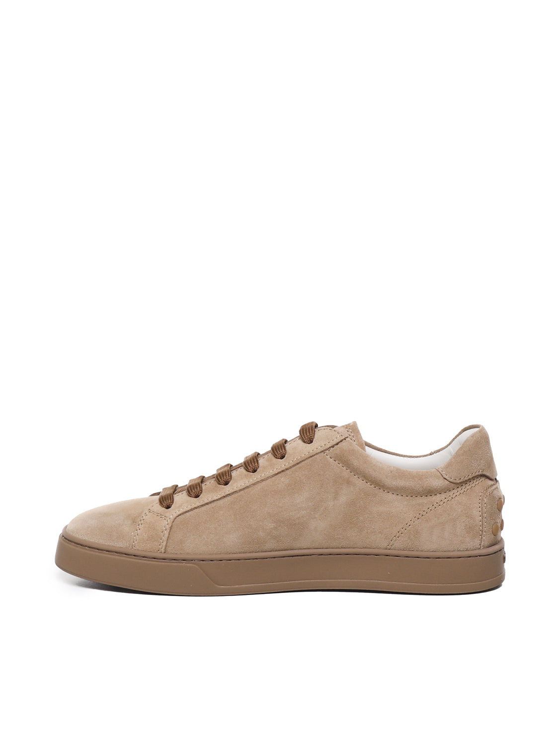 Tods Sneakers Beige Suede