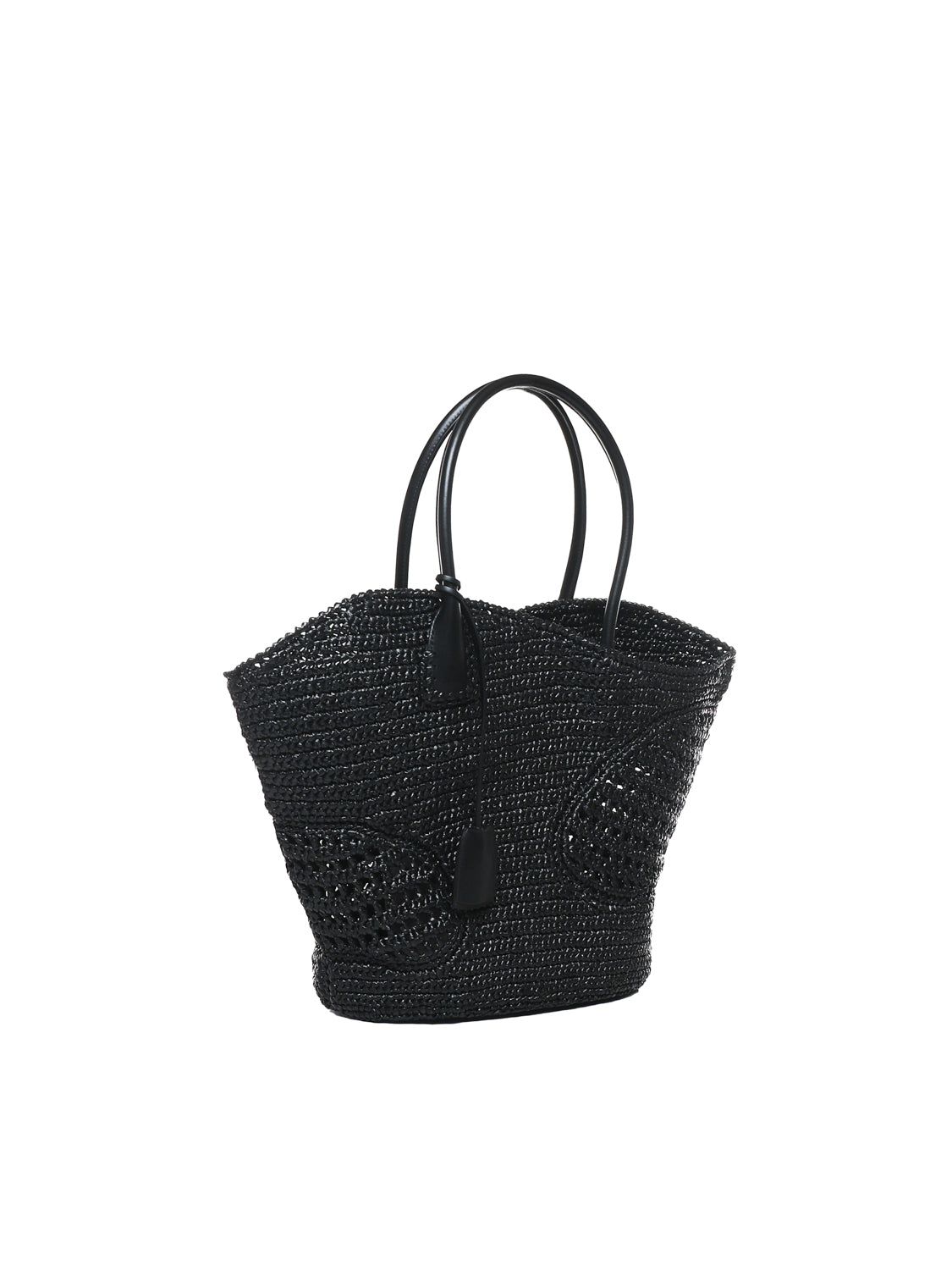 Ferragamo Bags Black Raffia