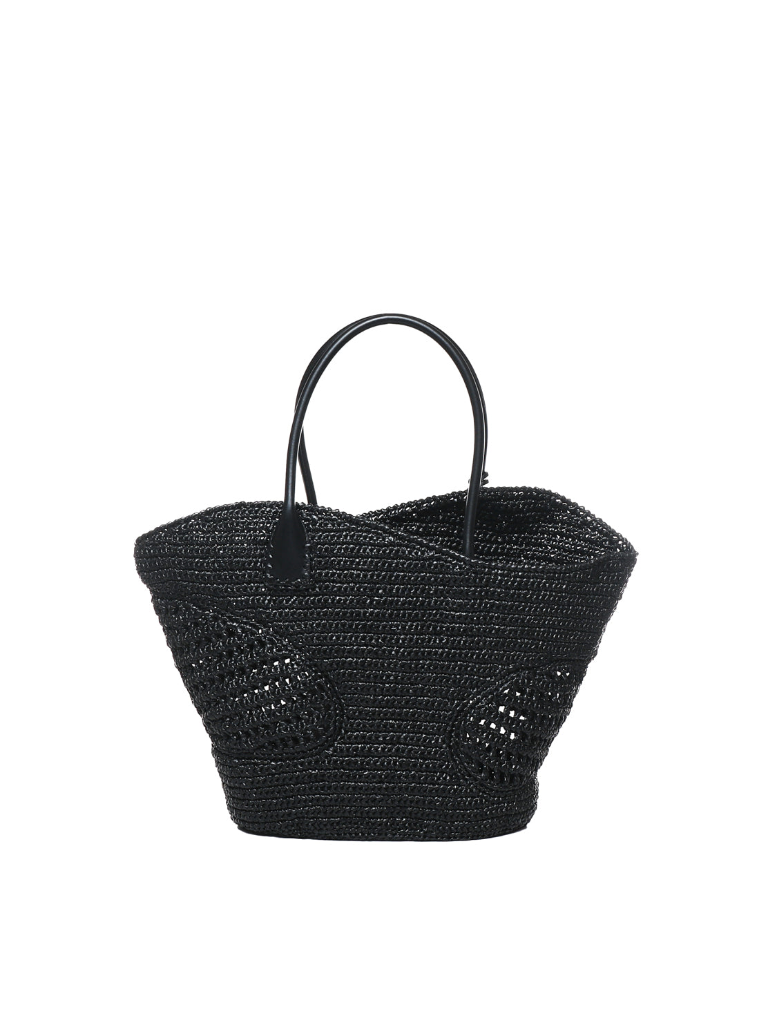 Ferragamo Bags Black Raffia