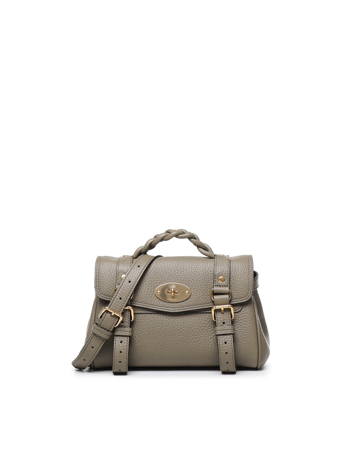 Mulberry Bags Linen Green Handbag Bovine / Bos Taurus