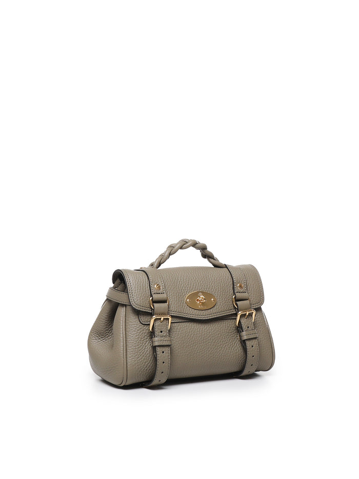 Mulberry Bags Linen Green Handbag Bovine / Bos Taurus