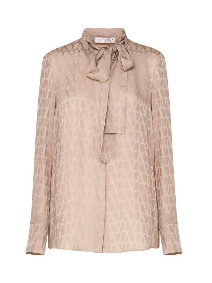 Valentino Garavani Shirts Beige Silk