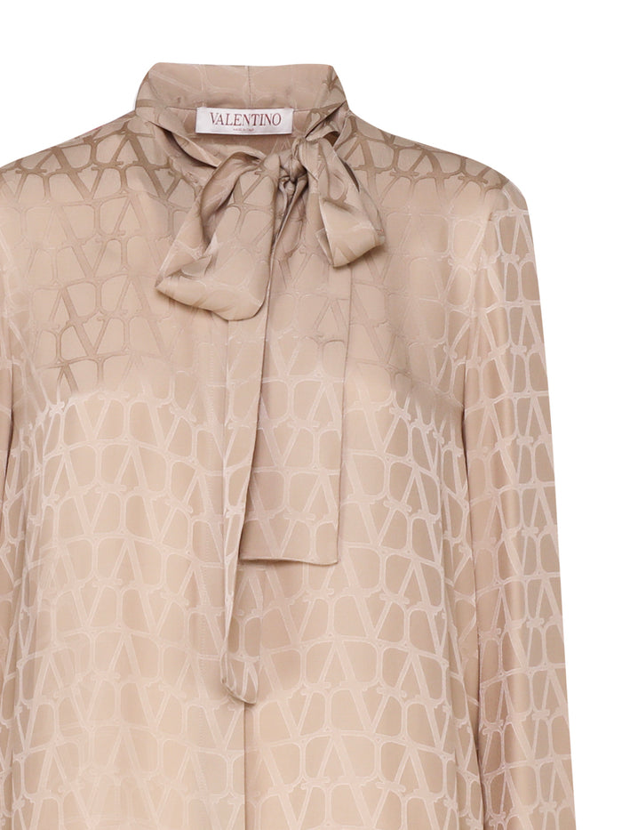 Valentino Garavani Shirts Beige Silk