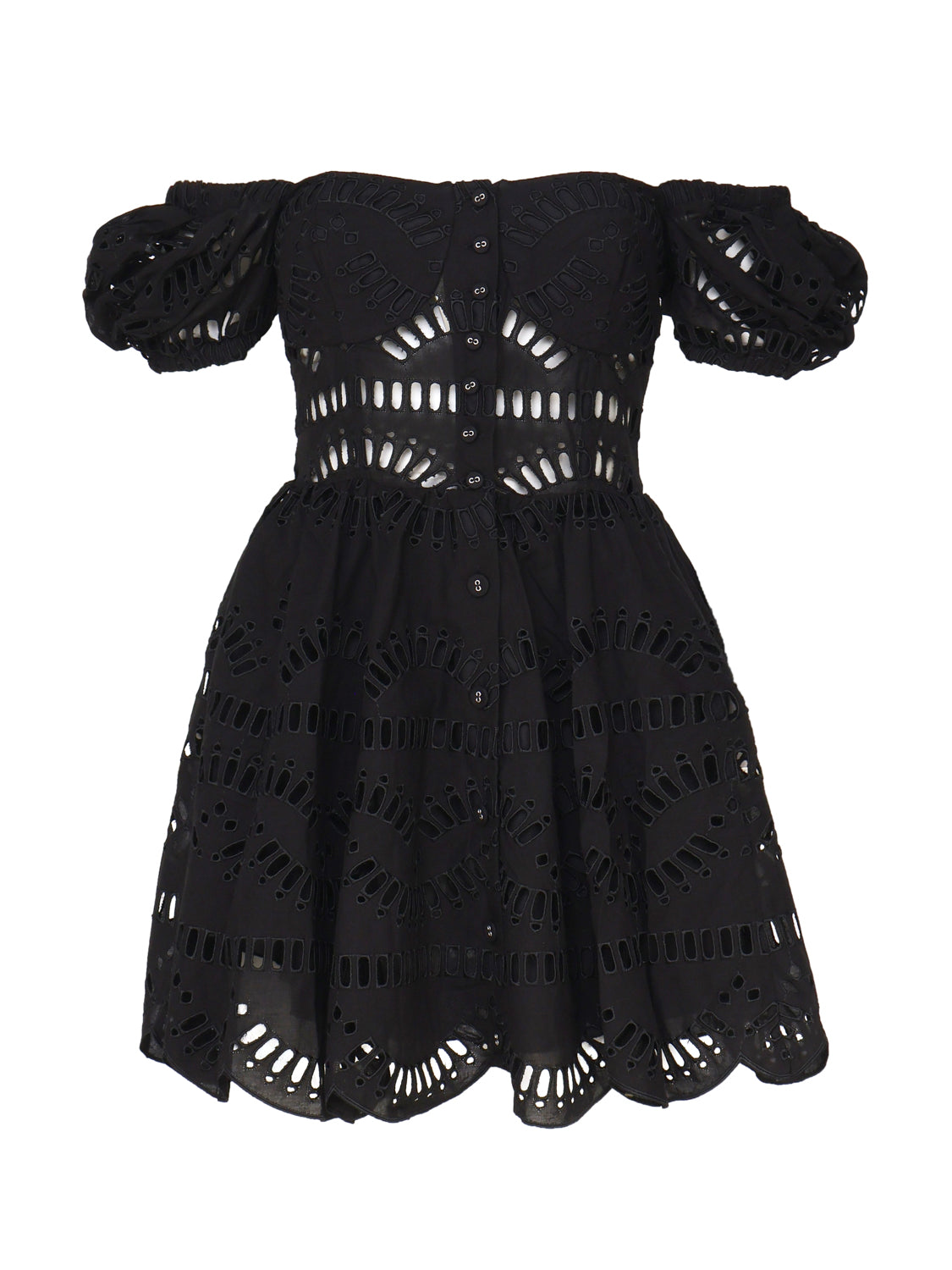 Charoruiz Dresses Black Cotton Polyester