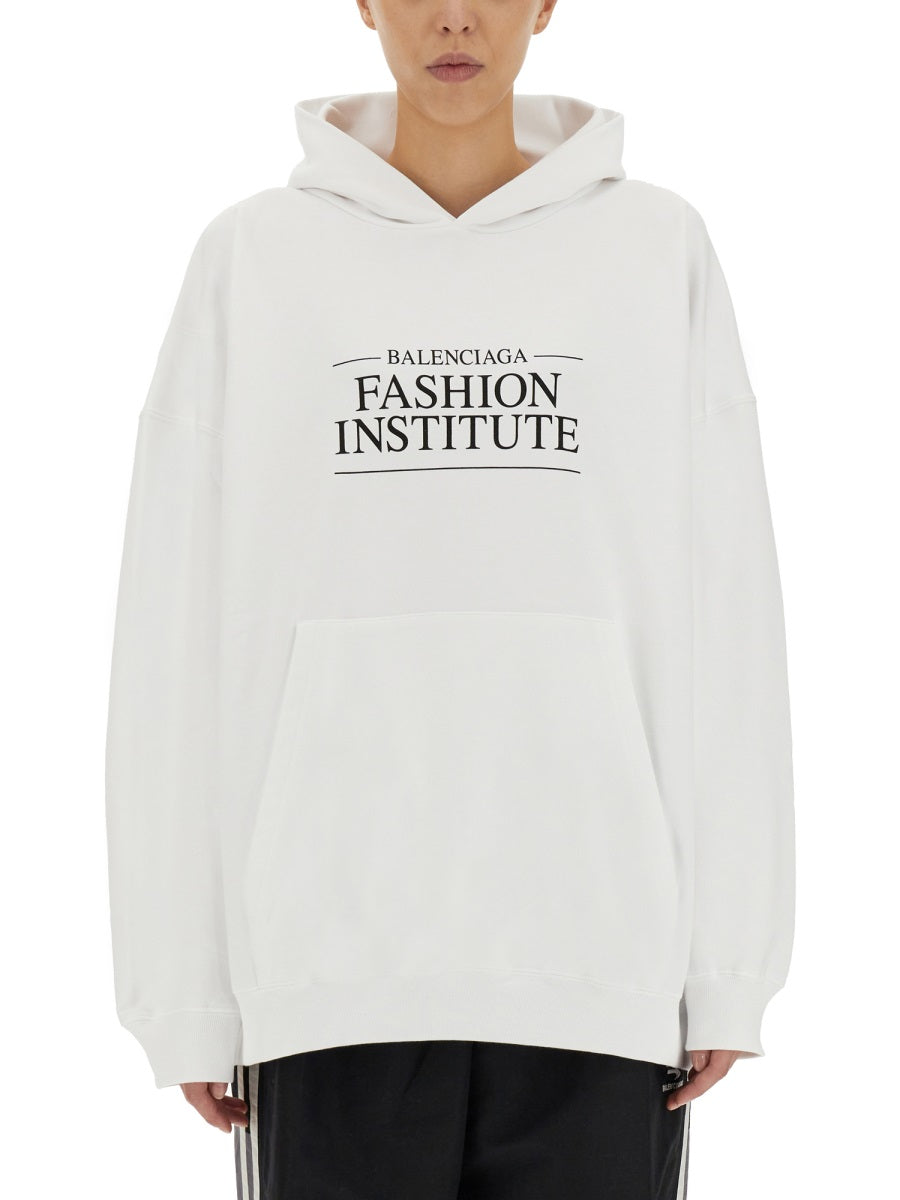 Sweatshirt Fashion Institute White Cotton Sweatshirts