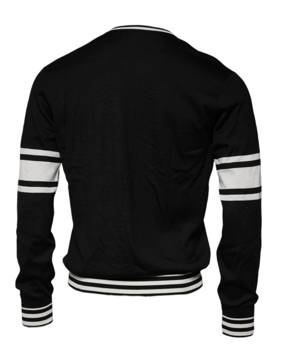 Dolce & Gabbana 100% Silk sweater in black