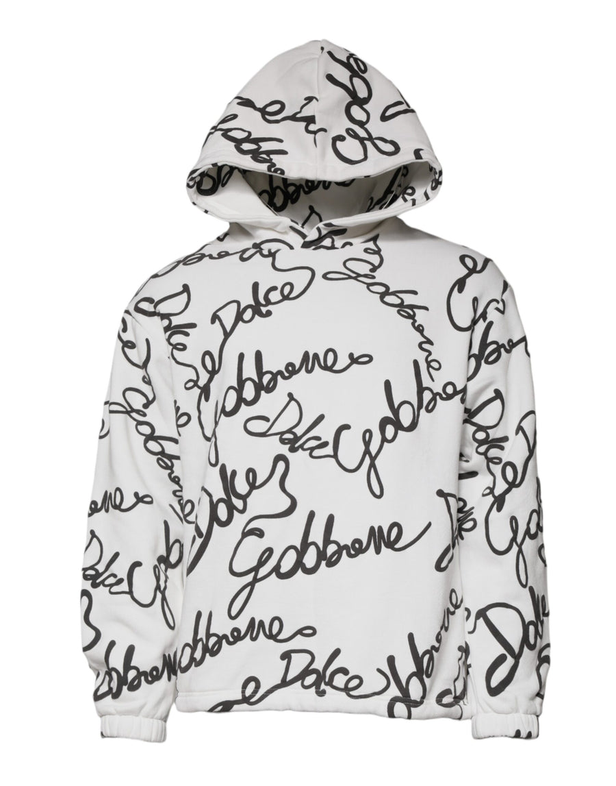 Dolce & Gabbana 80% Cotton 20% Polyester hoodie in white