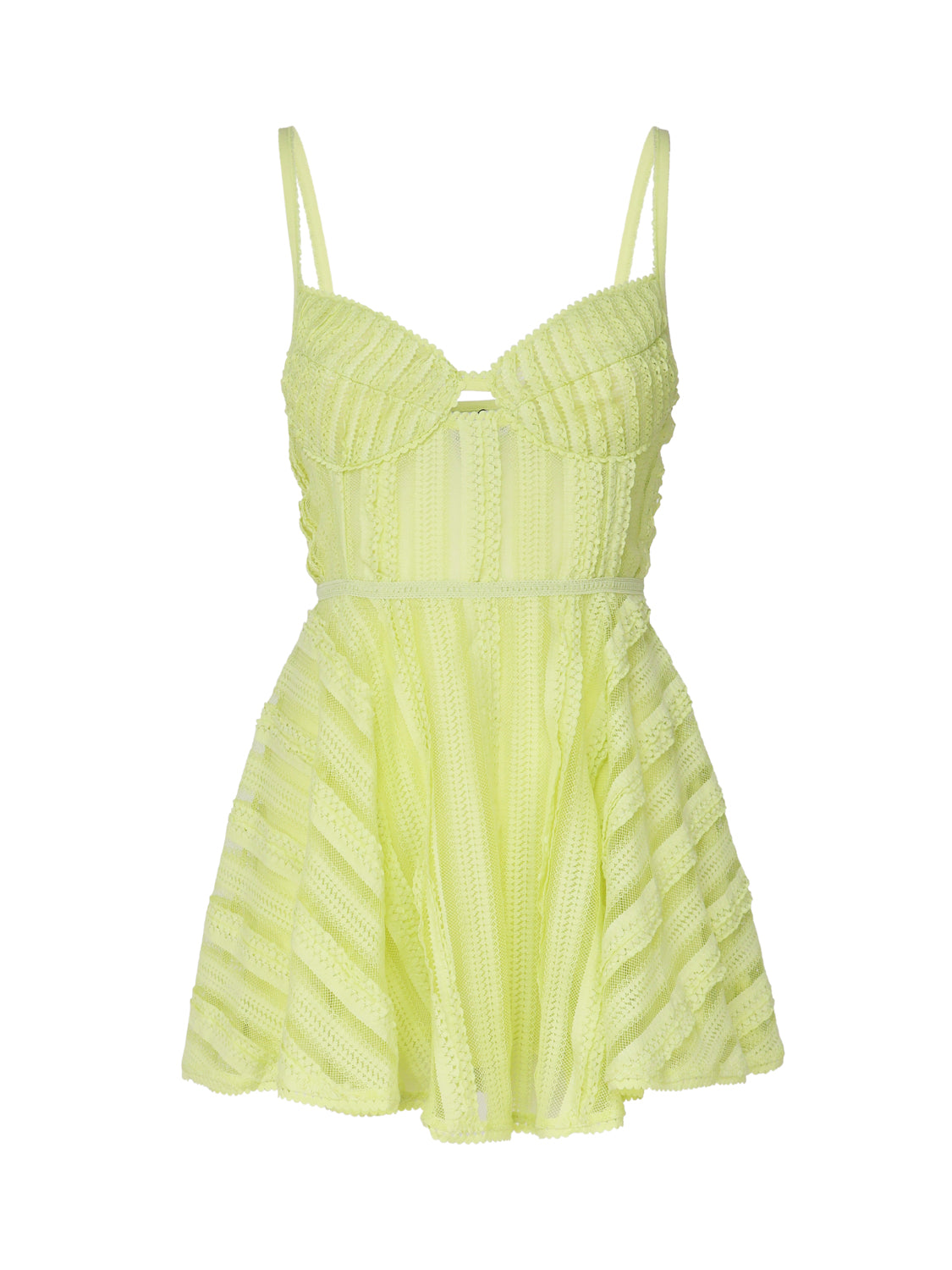 Charoruiz Dresses Lime Polyester Elastane