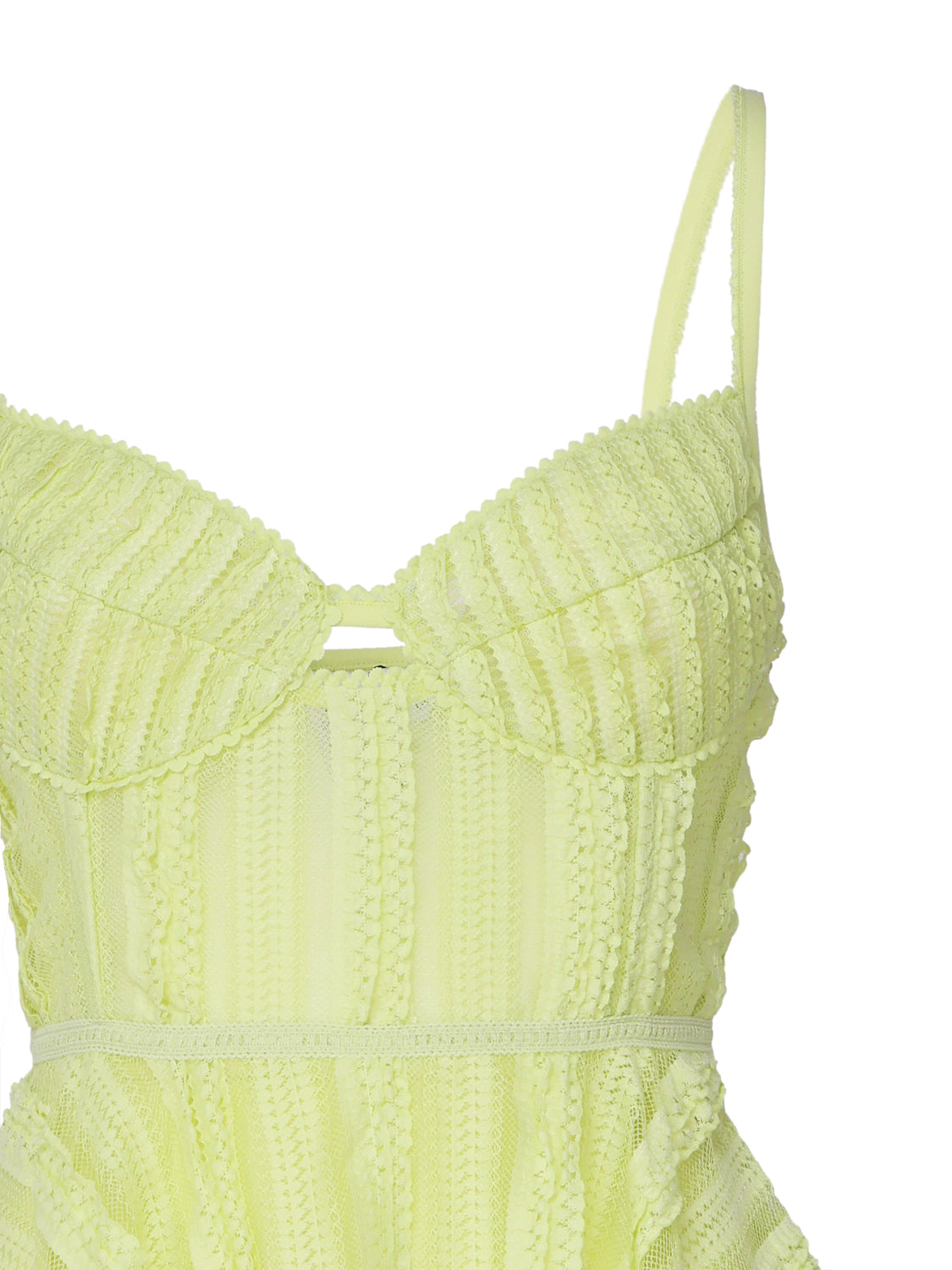 Charoruiz Dresses Lime Polyester Elastane