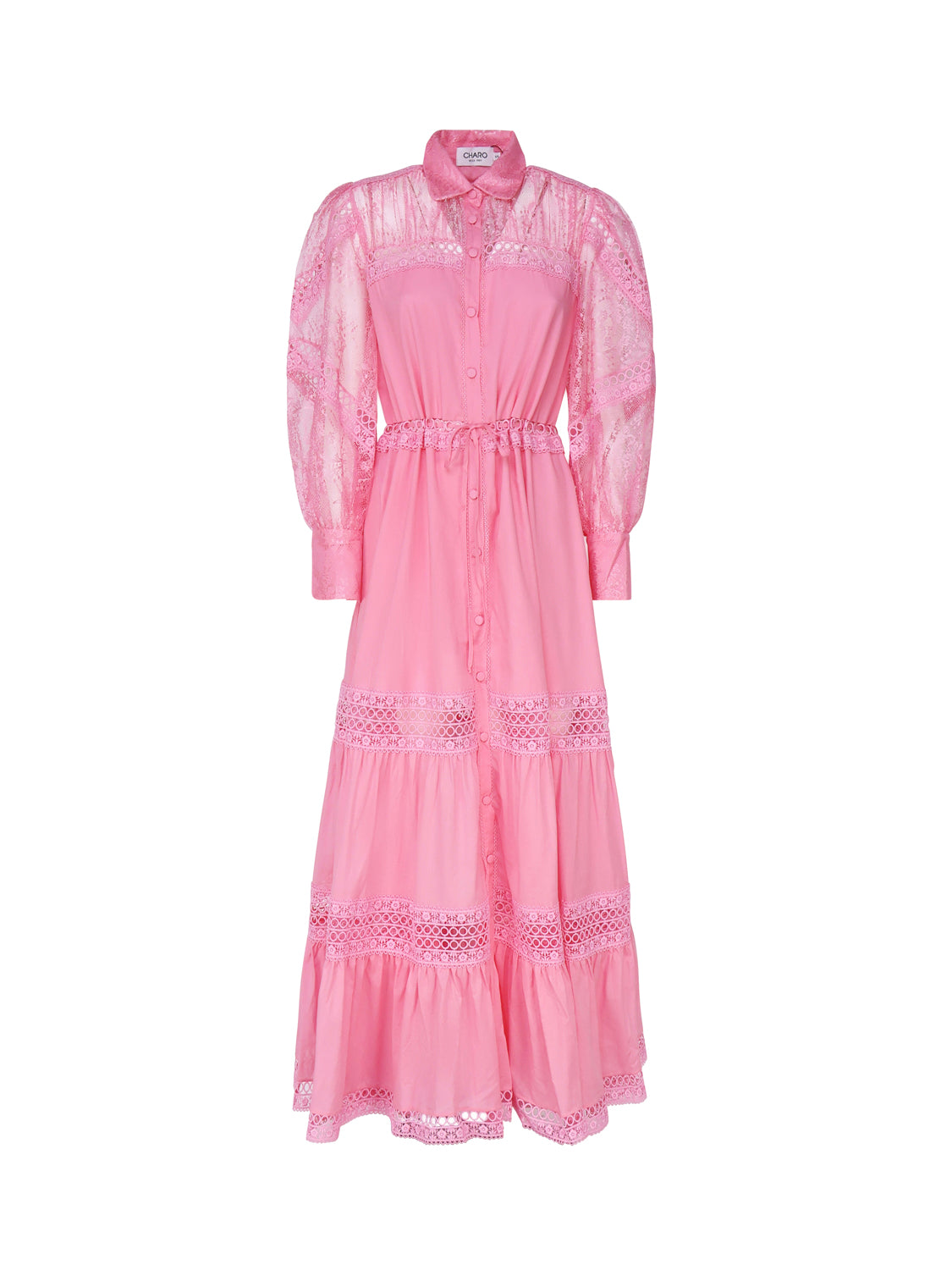 Charoruiz Dresses Pink Cotton Polyester