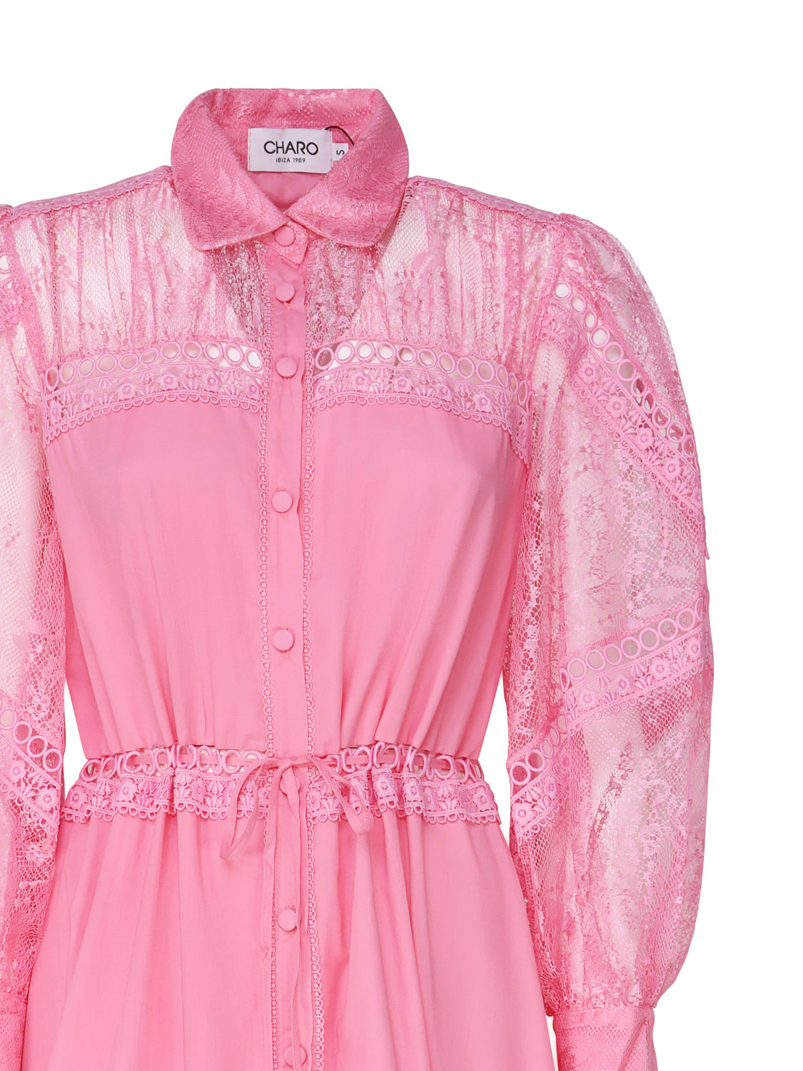 Charoruiz Dresses Pink Cotton Polyester