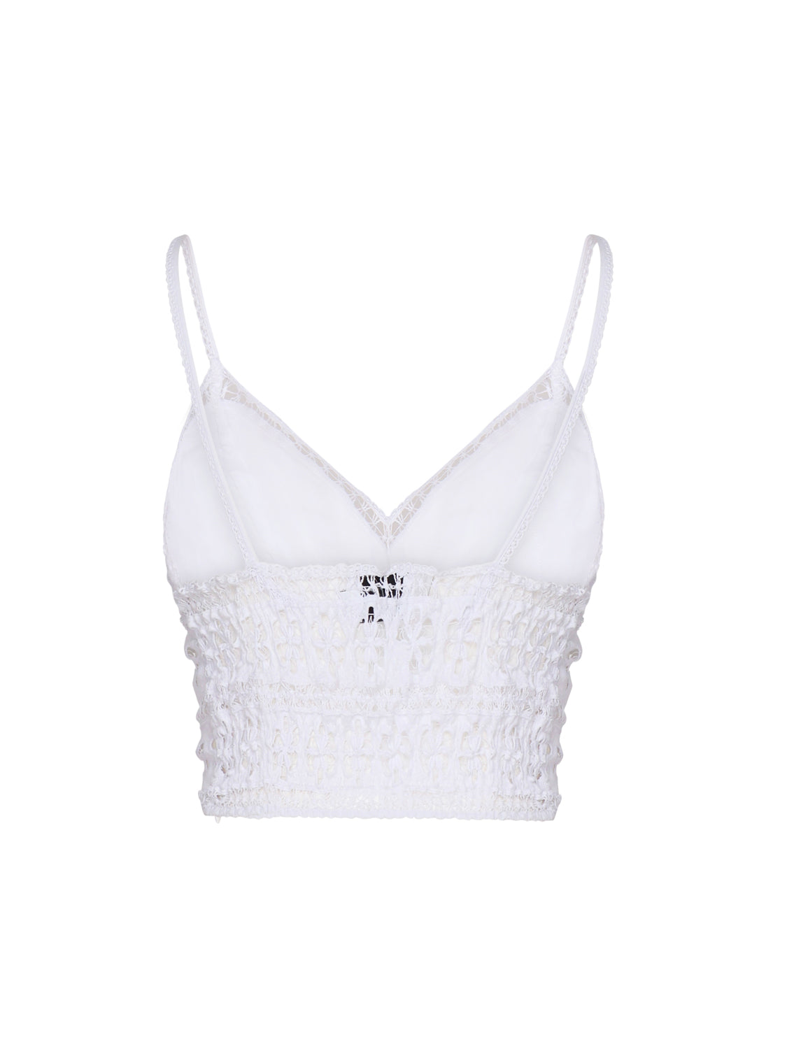 Charoruiz Top White Cotton Polyester