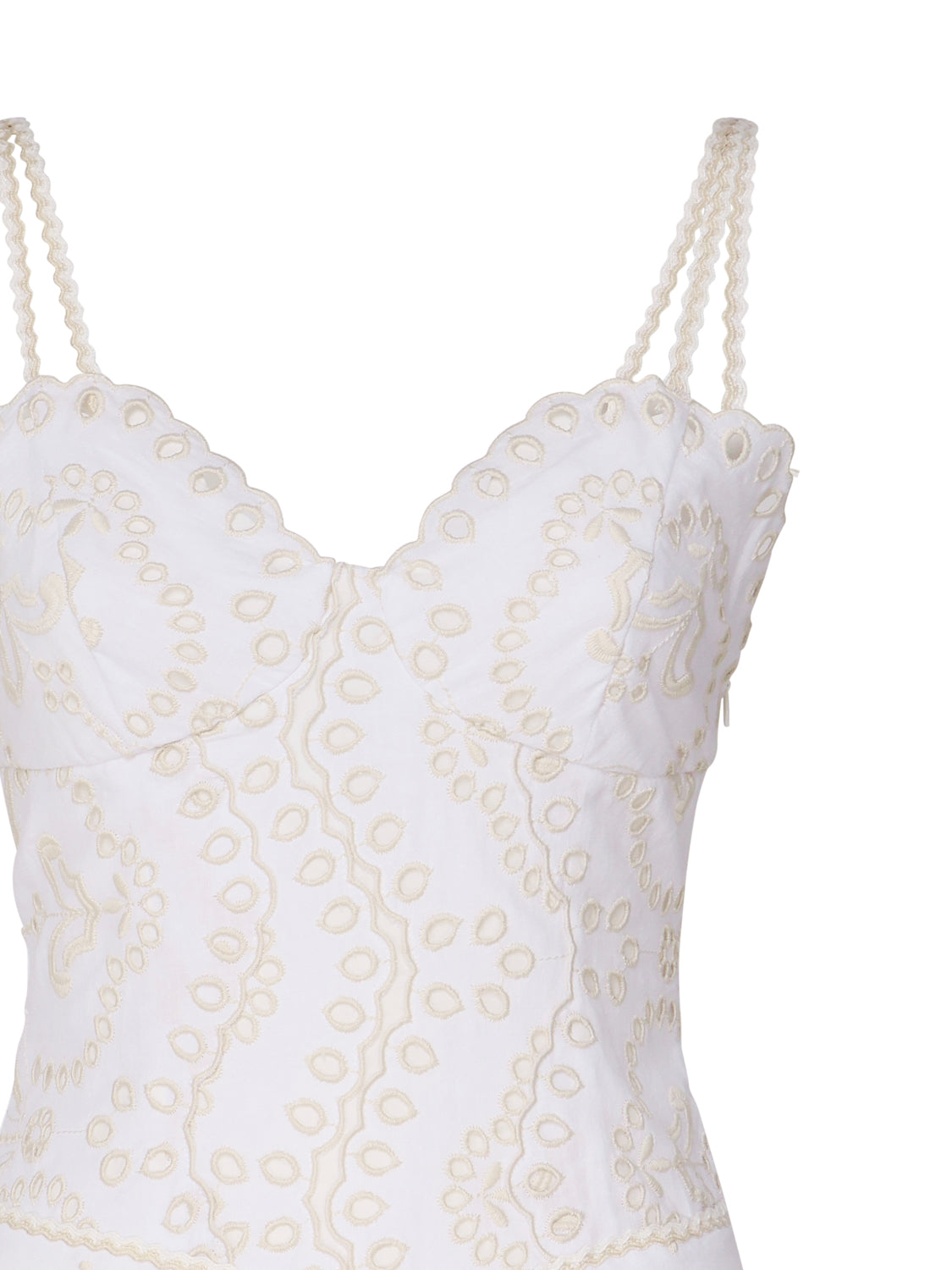 Charoruiz Dresses White Cotton | Linen Polyester