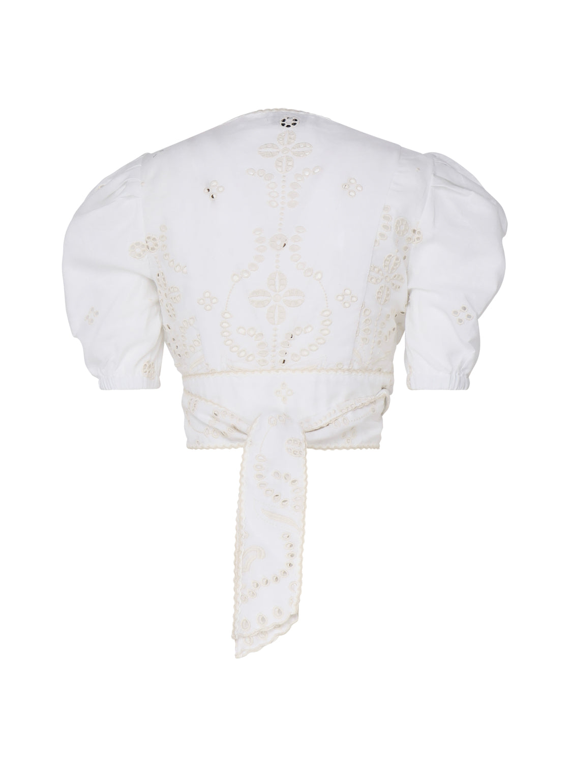 Charoruiz Top White Cotton Polyester