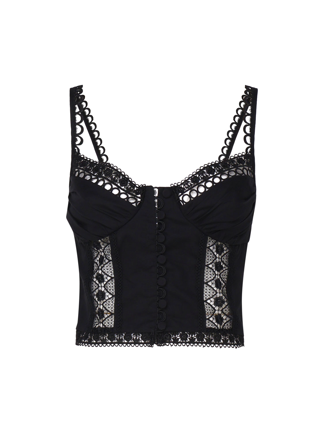Charoruiz Top Black Cotton