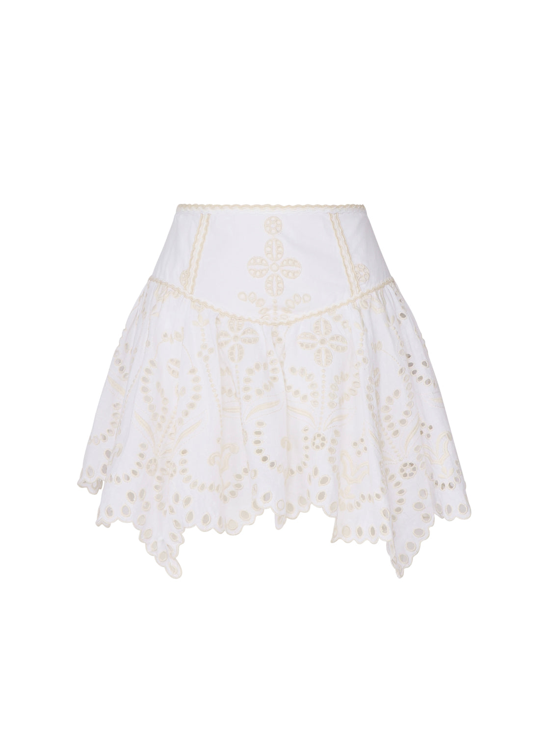 Charoruiz Skirts White Cotton Polyester
