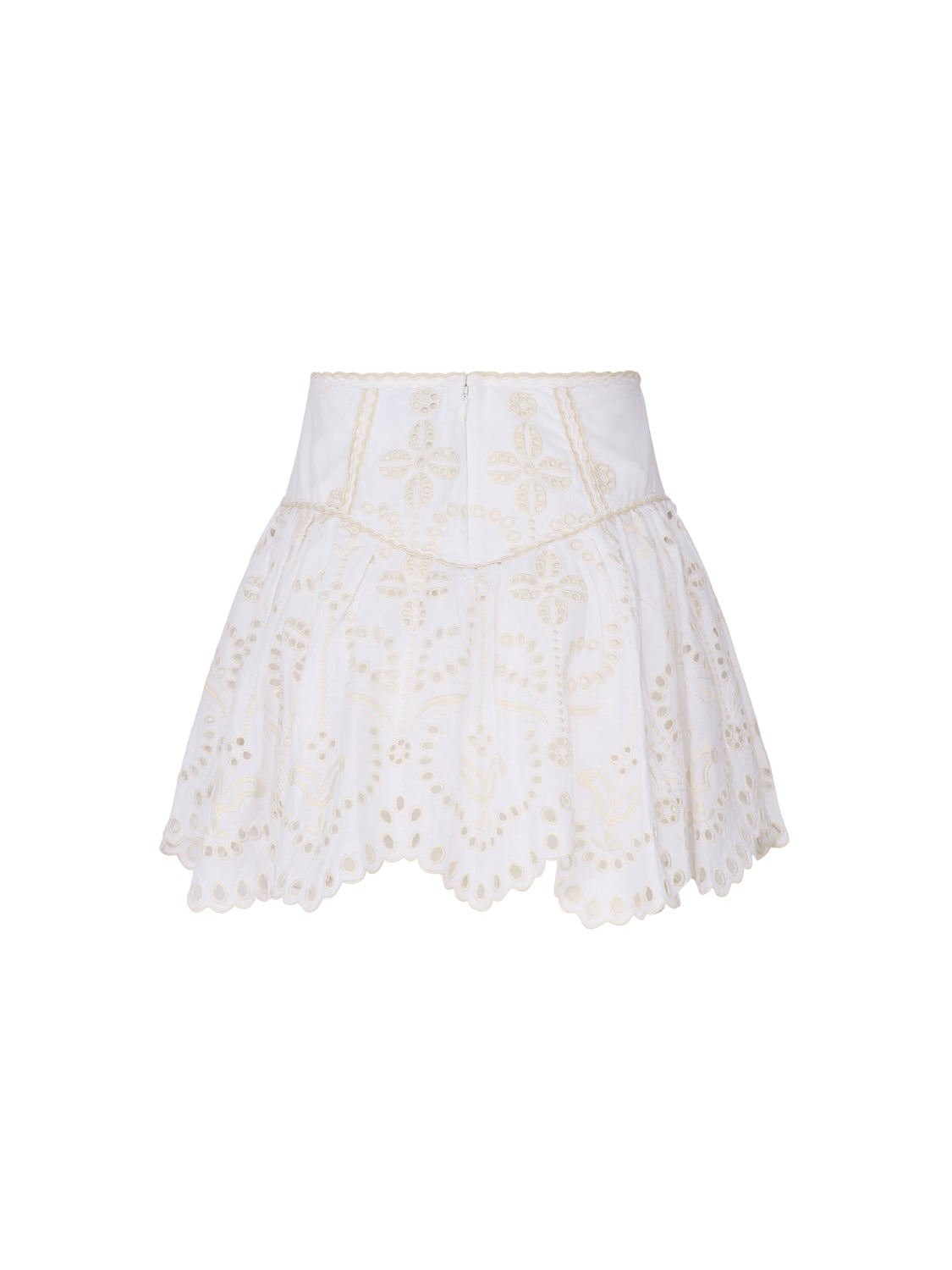 Charoruiz Skirts White Cotton Polyester