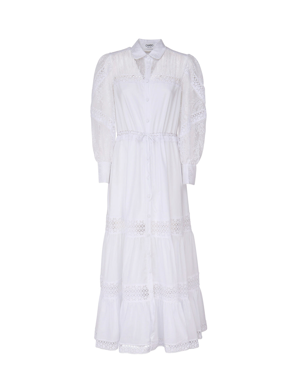 Charoruiz Dresses White Cotton Polyester