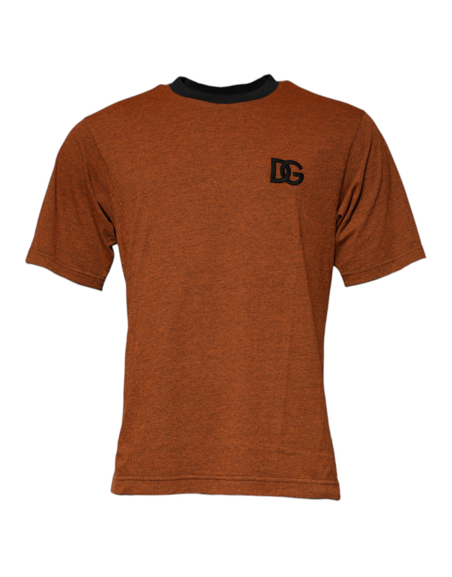 Dolce & Gabbana 57% Polyester 43% Cotton t-shirt in brown