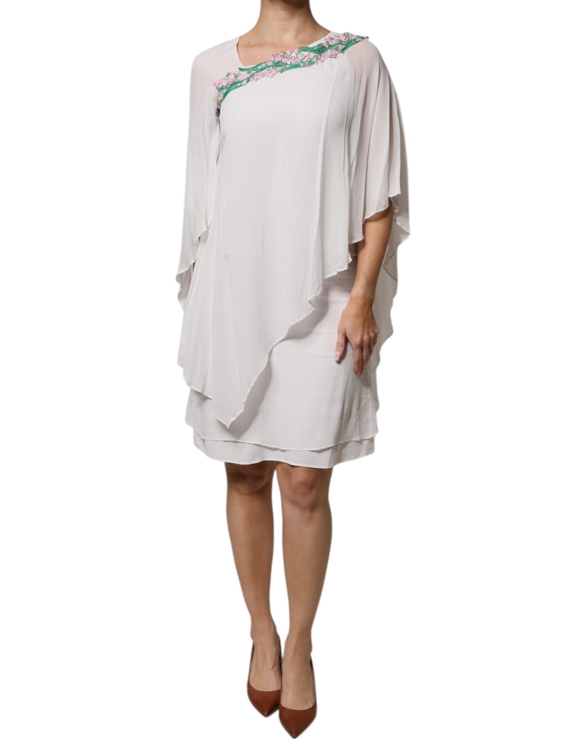 Blumarine 100% Viscose; Lining: 89% Acetate tunic in white — view 2