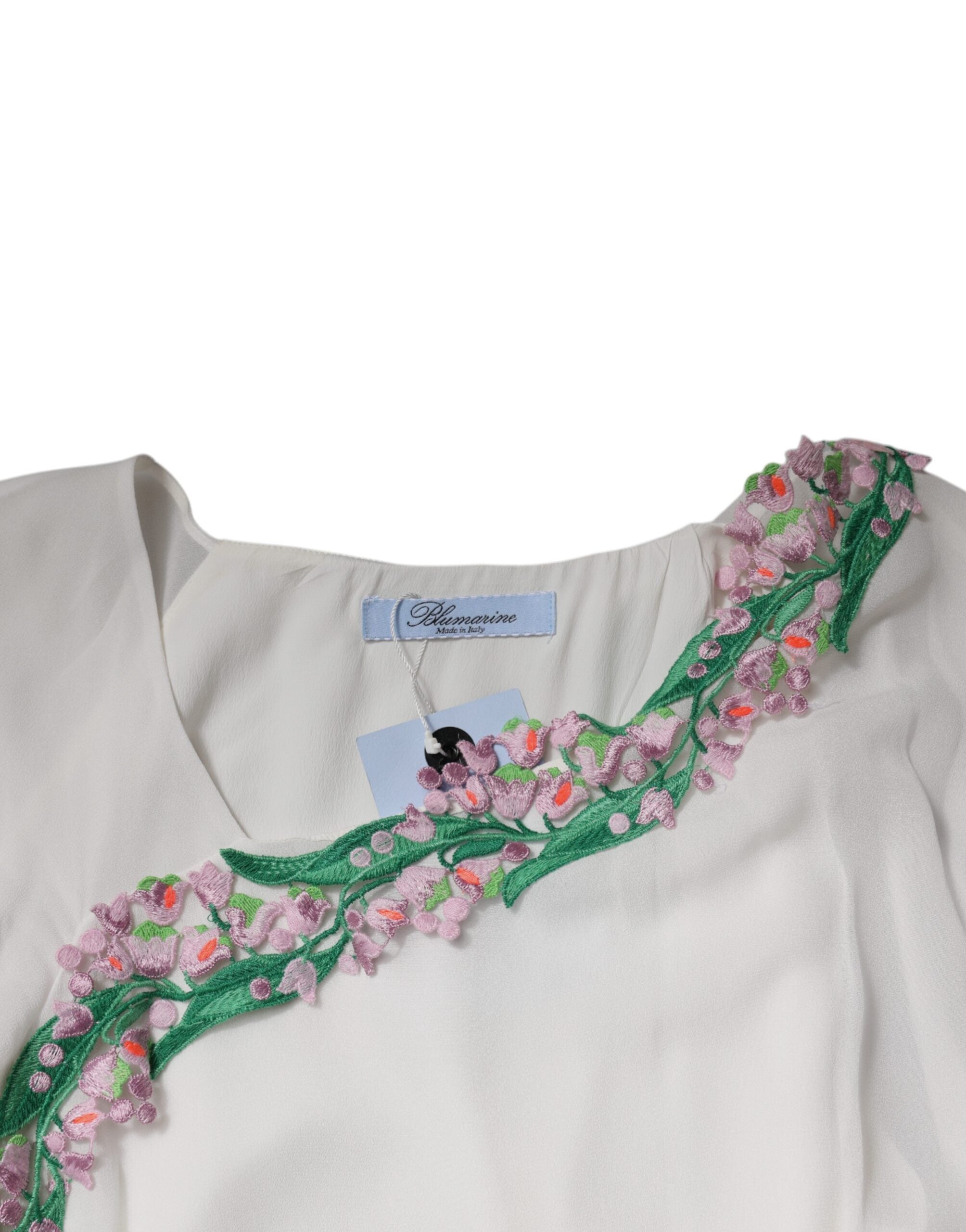 Blumarine 100% Viscose; Lining: 89% Acetate tunic in white — view 5