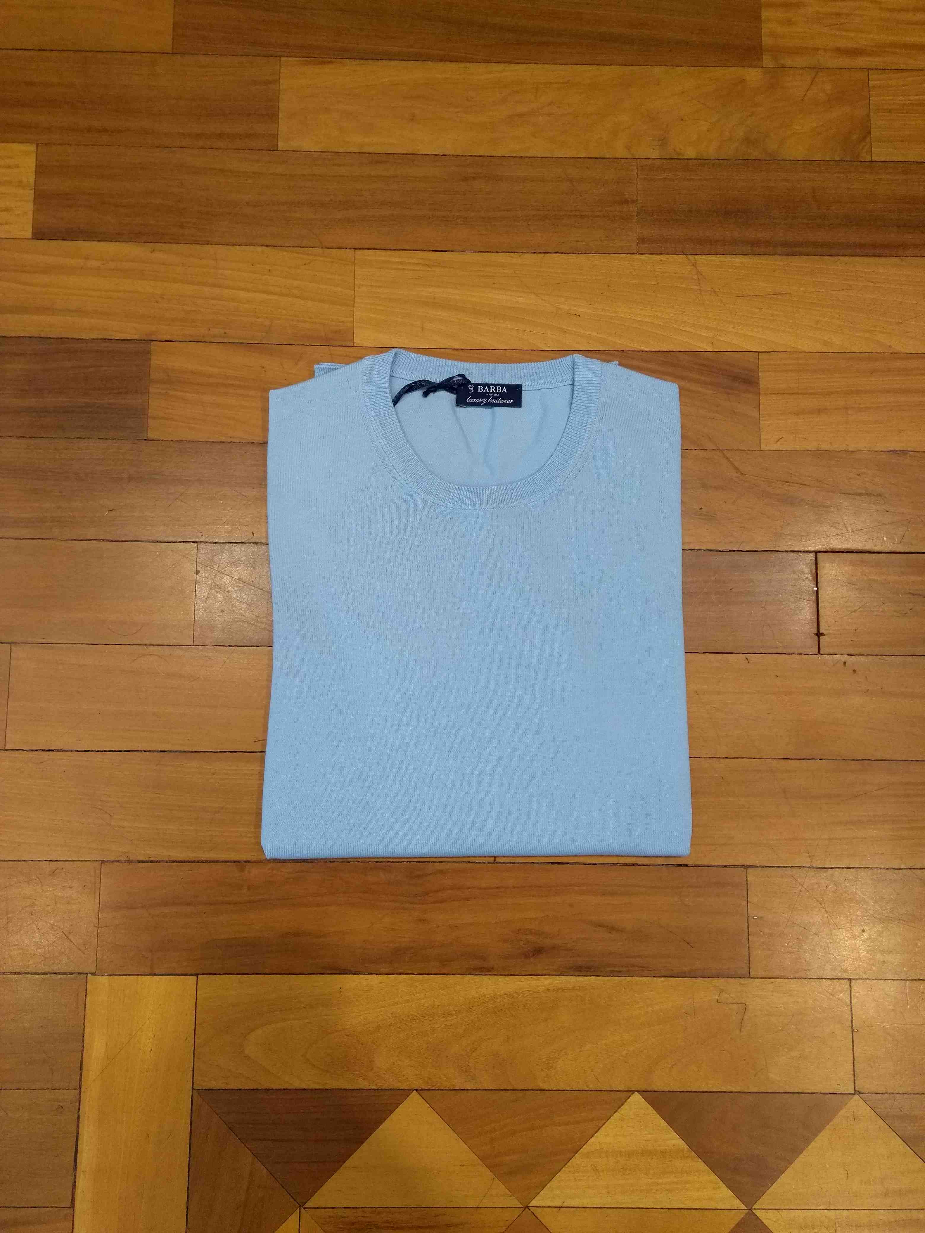 Girocollo M-L Cotone Blue Cotton | Sweater