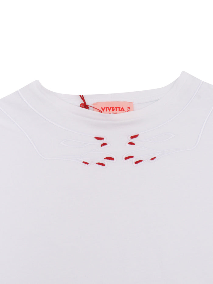 T-SHIRT WHITE HANDS Cotton Short Sleeves