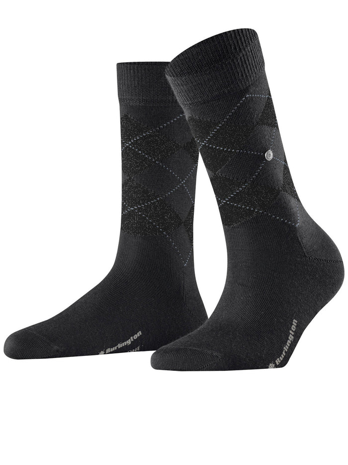 Marylebone Lurex Black Calze