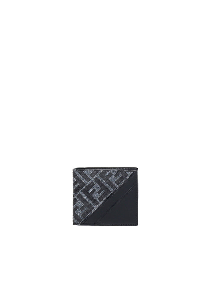 Fendi Wallets Blue Grey Calfskin