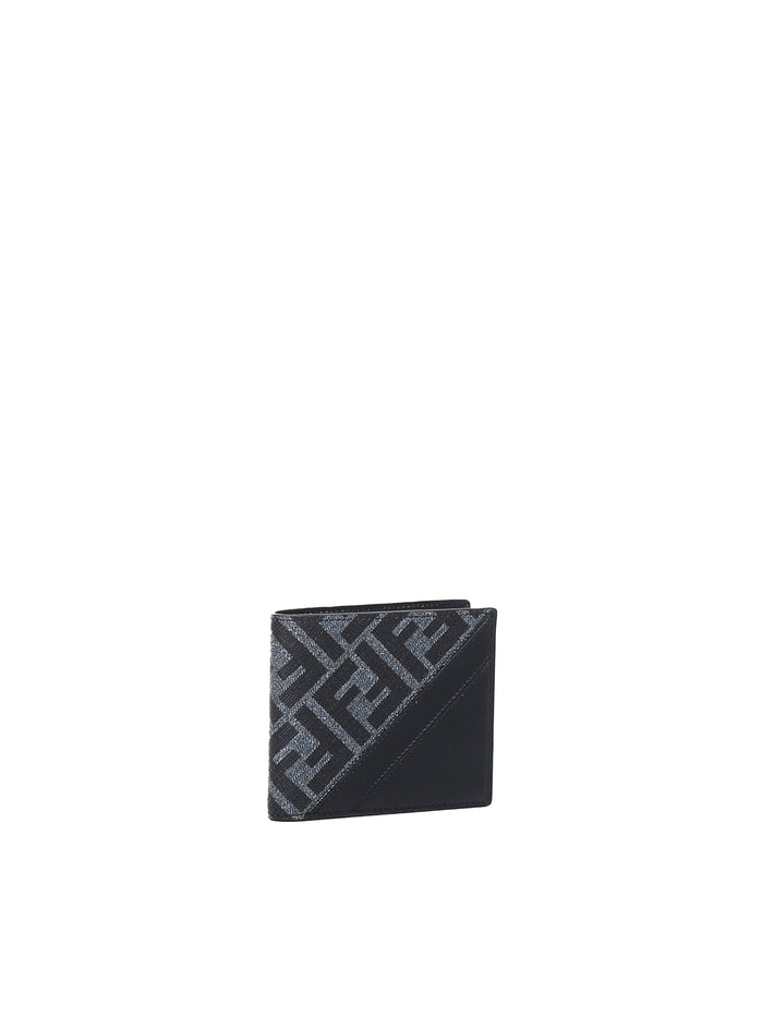 Fendi Wallets Blue Grey Calfskin