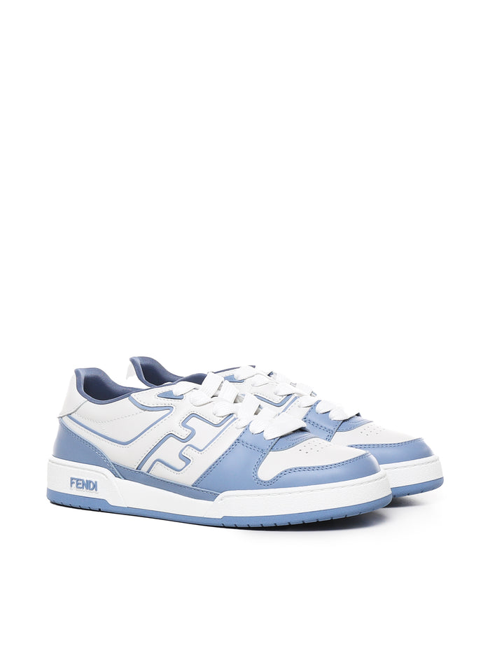 Fendi Sneakers White, Sky Calfskin
