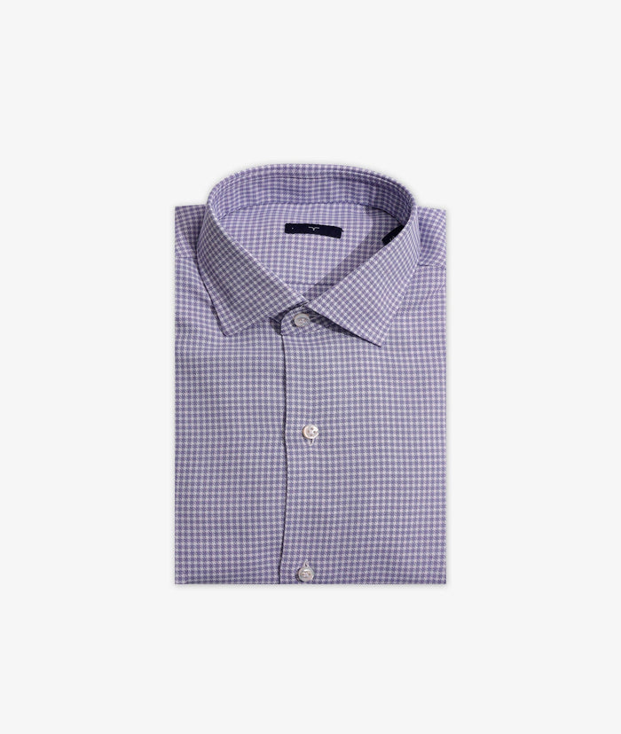 Tailored Cotton Shirt Tribeca Lightblue Hand Made