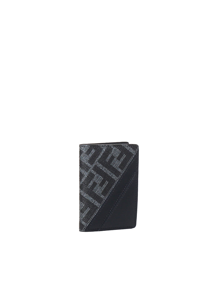 Fendi Wallets Blue Grey Calfskin