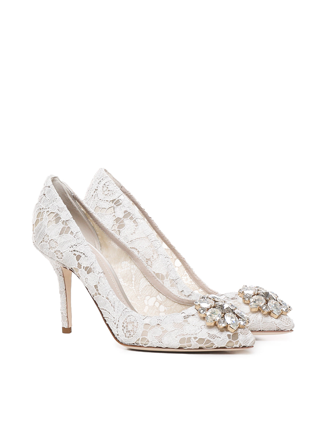 Dolce & Gabbana With Heel White Co+pa+se+vi